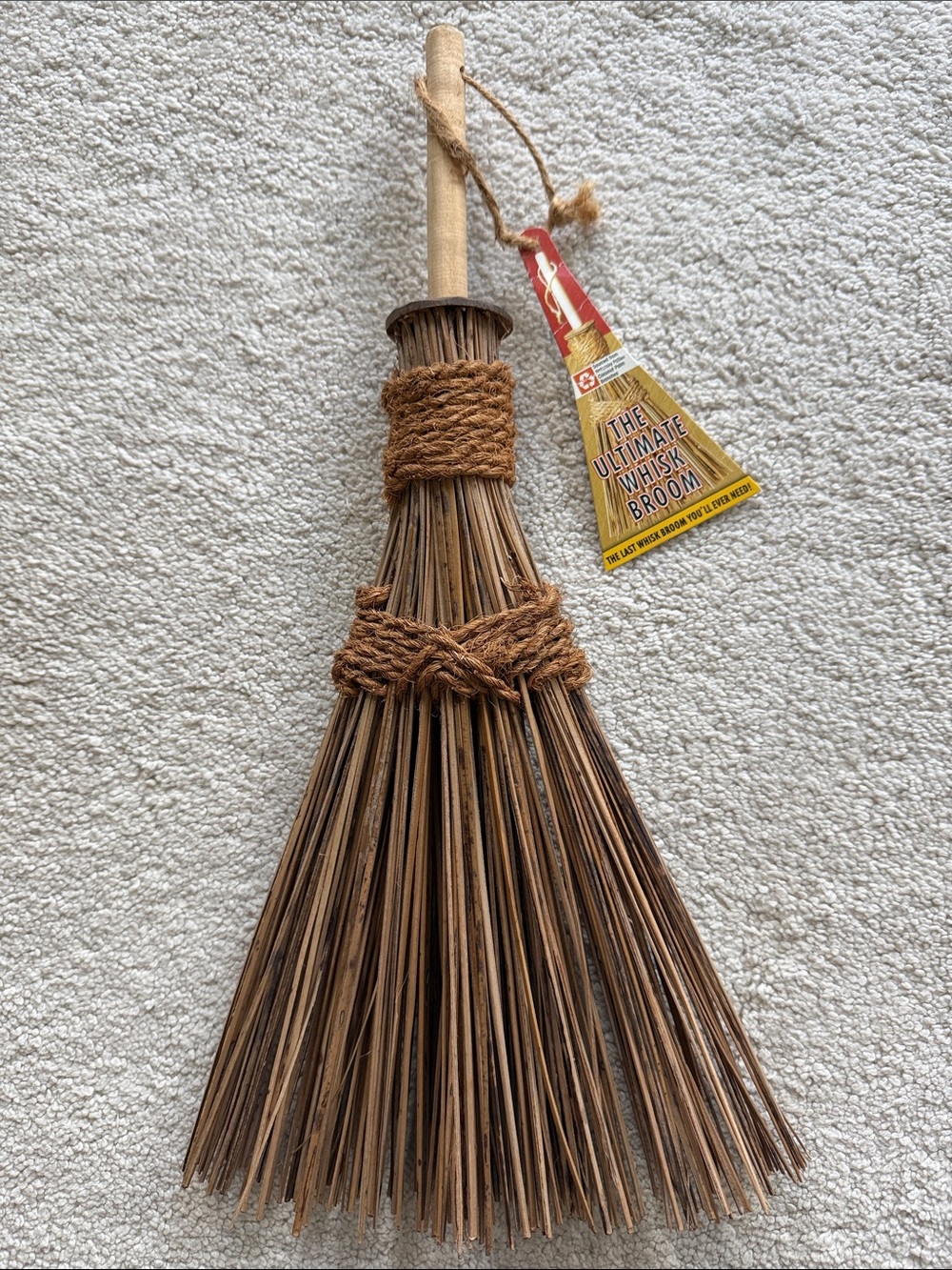 Whisk Broom Handheld Sweeper - Brown by Unknown Brand